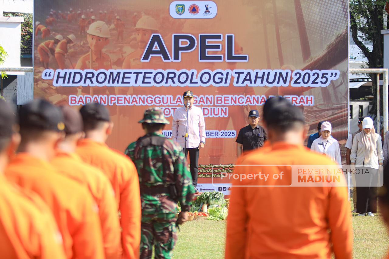 Apel Kesiapsiagaan Bencana, Pemkot Madiun Tegaskan Sinergi Hadapi Risiko Hidrometeorologi