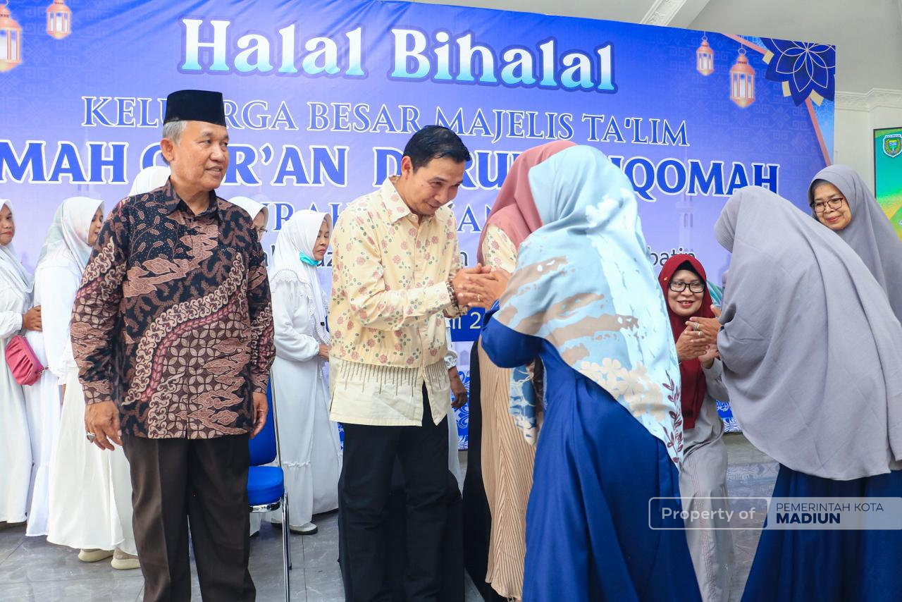 Hadiri Halal Bihalal Majelis Ta’lim, Plt Wali Kota Madiun Tekankan Penguatan SDM guna Pengentasan Kemiskinan