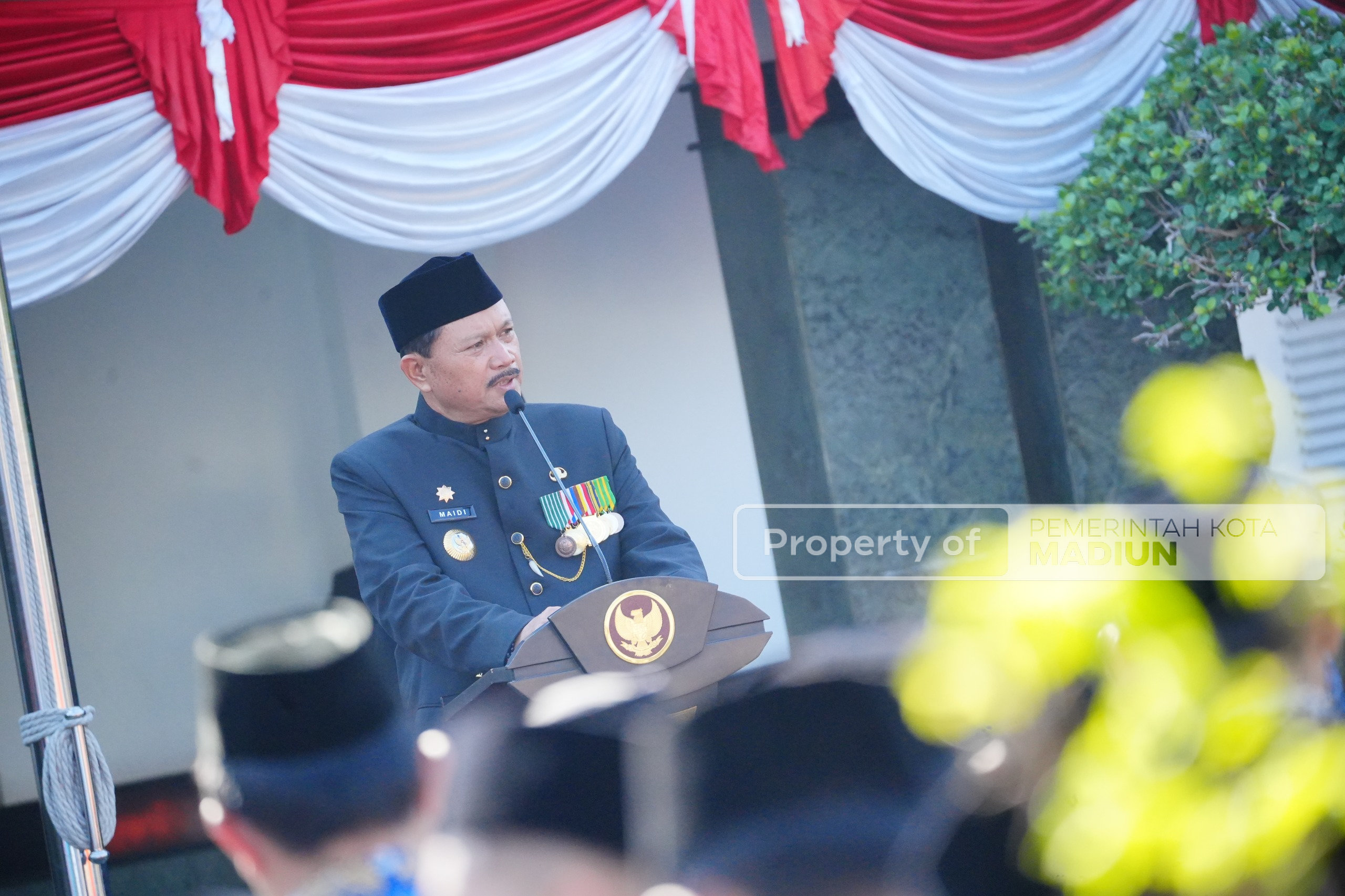 Gelar Upacara Peringatan Hari Jadi ke-80 Provinsi Jawa Timur, Wali Kota Madiun Tekankan Peran Strategis Madiun dalam Pembangunan