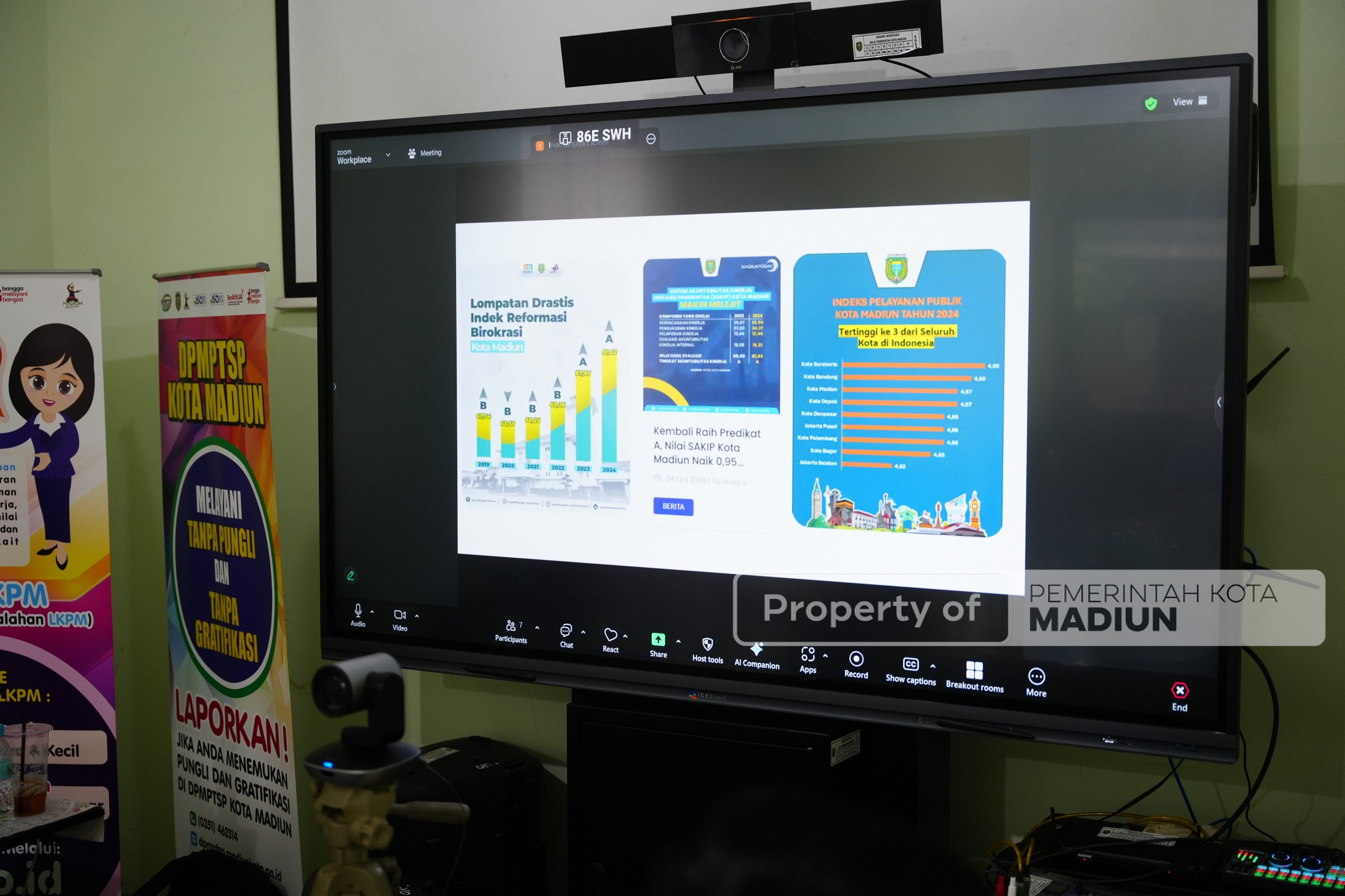 DPMPTSP Menuju Predikat ZI, Tim KemenPAN-RB Datang Untuk Menilai