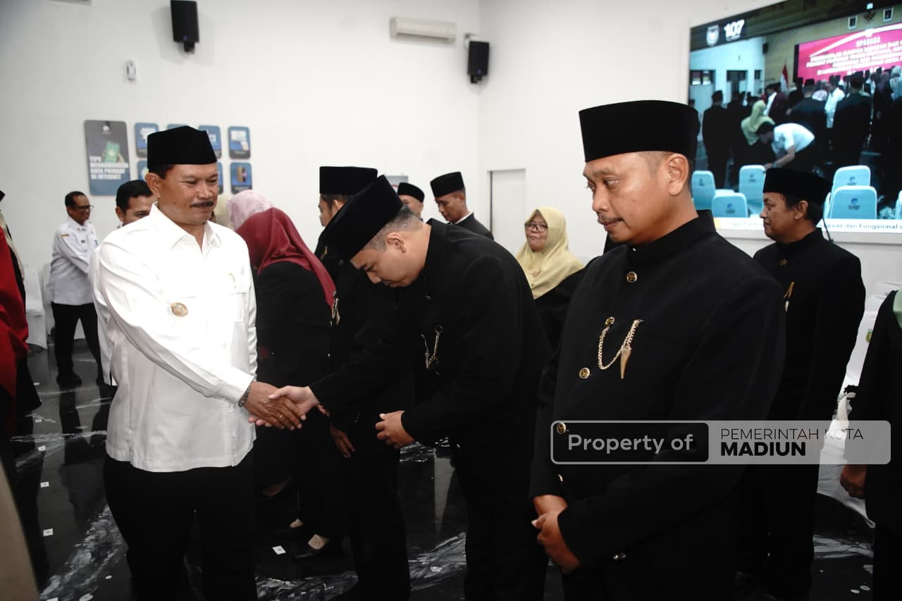 Tutup Tahun 2025, Wali Kota Madiun Lantik 59 Pejabat untuk Perkuat Akselerasi Kinerja