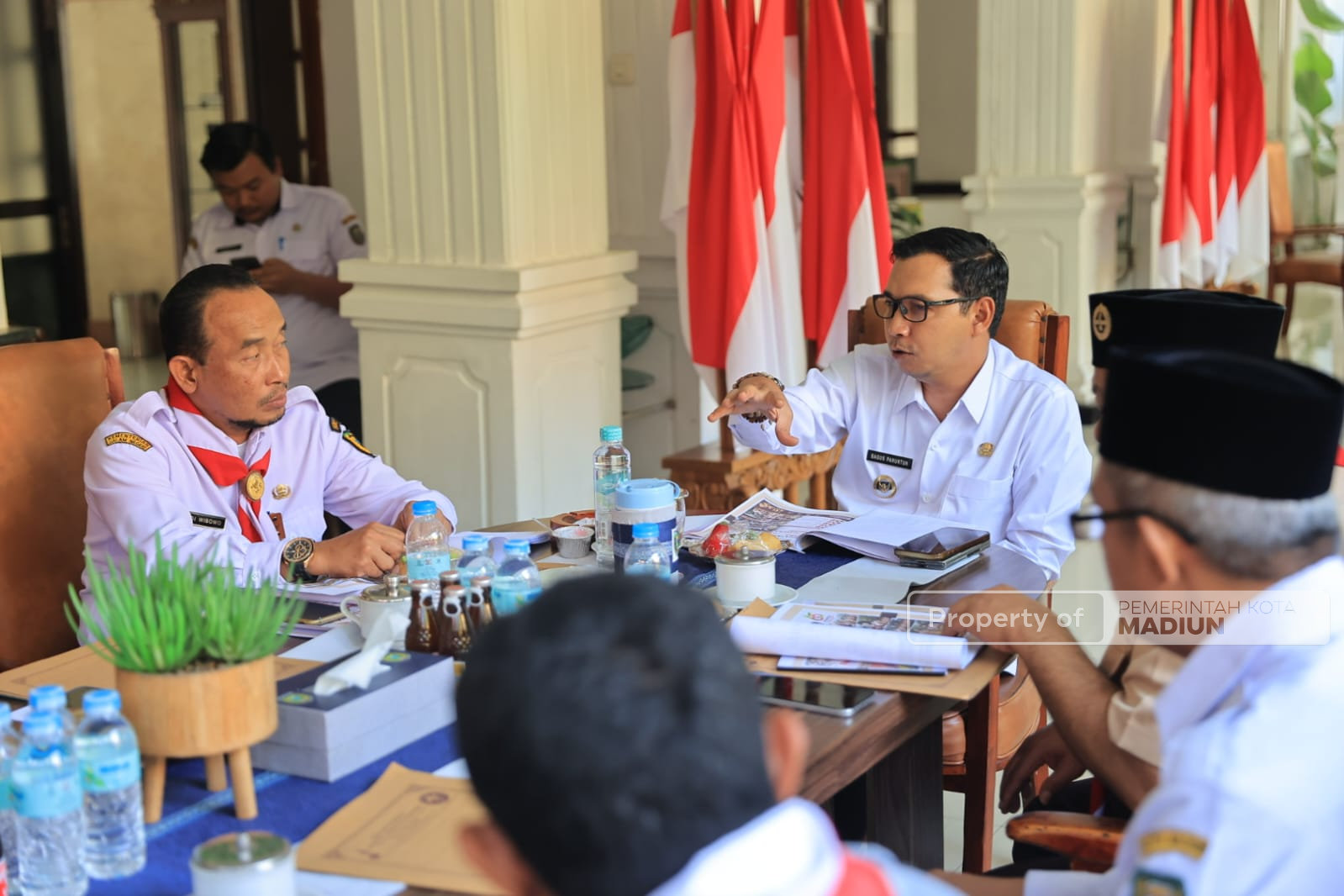 Persiapan Apel Hari Pramuka, Kwarcab Kota Madiun Paparkan Rencana Kegiatan Dihadapan Plt Wali Kota