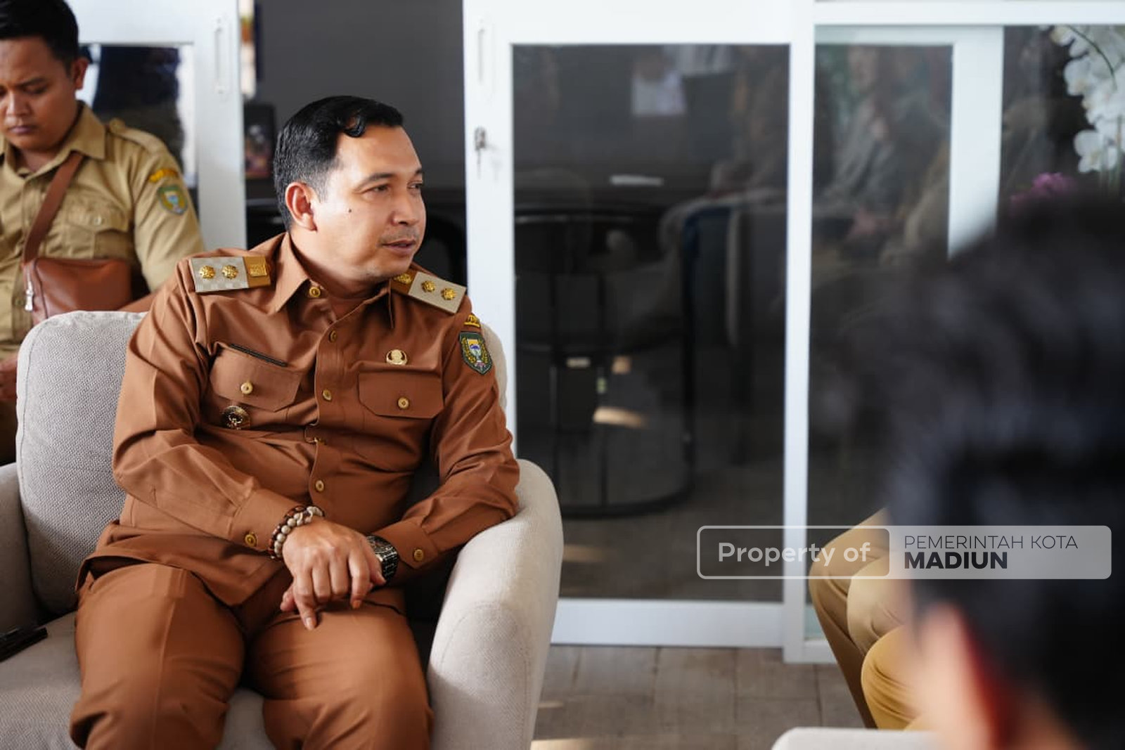 Audiensi dengan BEM SI Jatim, Wakil Wali Kota Madiun Siap Dukung Penuh Pelaksaan Rakerwil 2025