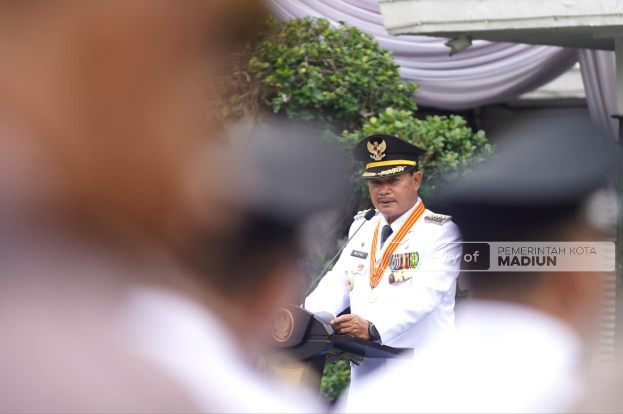 Pimpin Apel Hari Pahlawan, Wali Kota Harap Semangat Pejuang Terus Hidup di Kota Madiun
