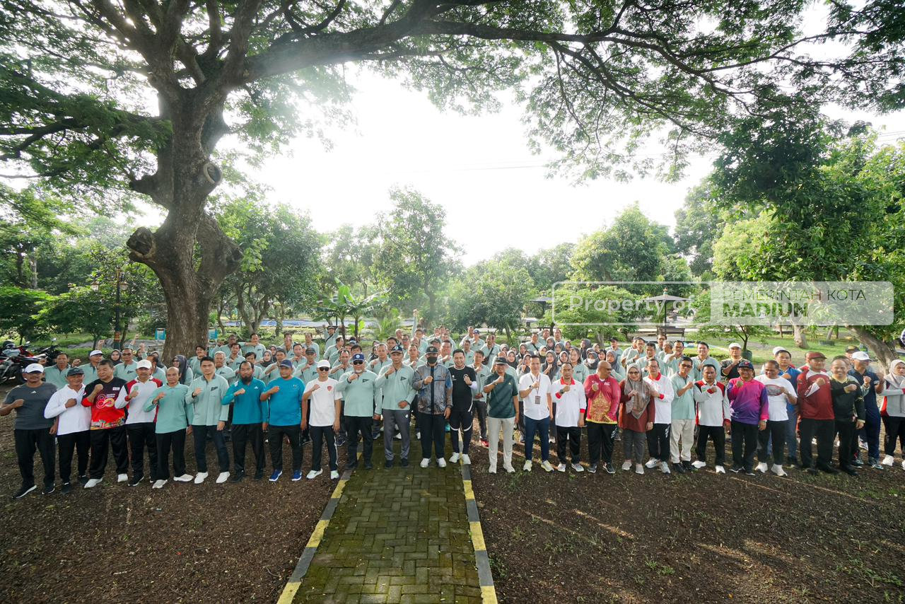 Apel dan Olahraga Bersama Pegawai Perumdam Tirta Taman Sari, Wali Kota Tekankan Efisiensi dan Kemandirian BUMD