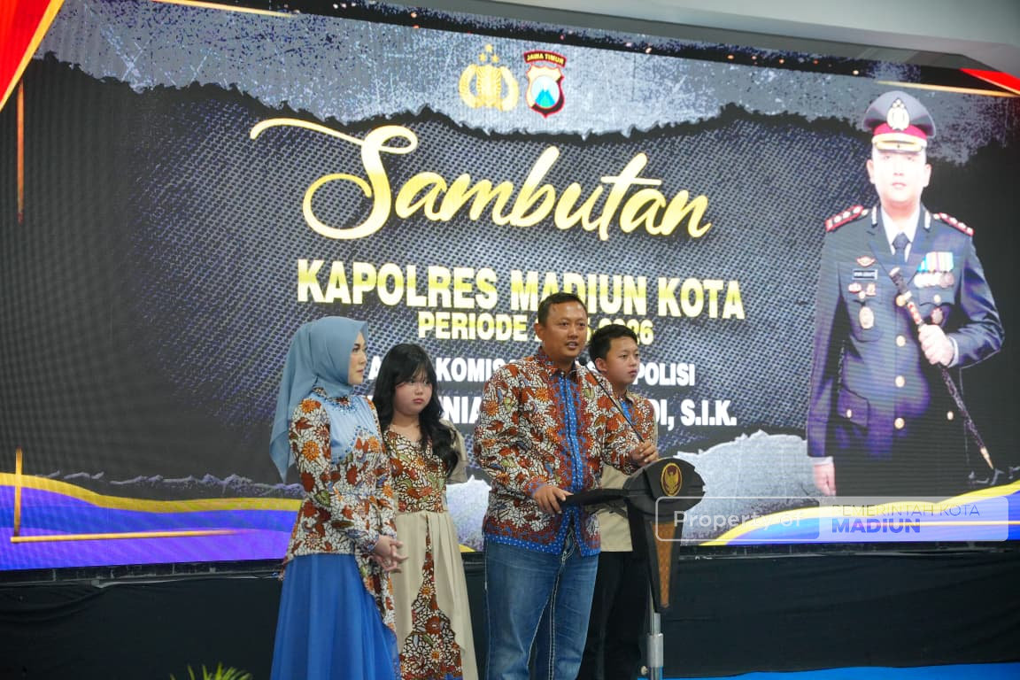 Tampuk Kepemimpinan Berganti, Plt Wali Kota Hadiri Pamit Kenal Kapolres Madiun Kota