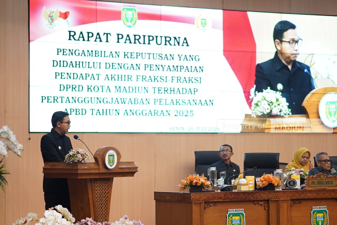 Pemkot Madiun Komitmen Tindak Lanjuti Masukan DPRD, Plt: Jadi Bahan Evaluasi Ke Depan