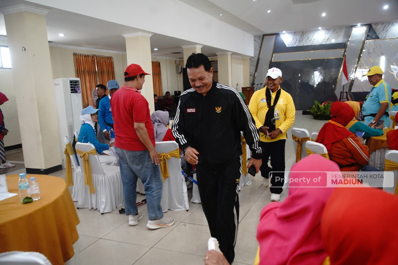 HUT ke-2 KJNM, Wali Kota Maidi Ajak Warga Madiun Rutin Jalan Nordik